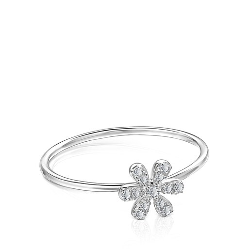 Tous Blume – Prsteň z bieleho zlata s diamantmi