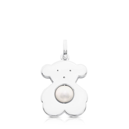 Silver Sweet Dolls Pendant with Pearl
