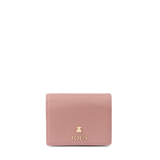 Small pink-burgundy Carlata Wallet | TOUS