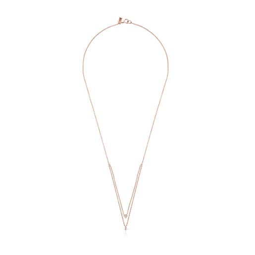 Collier Les Classiques en Or rose avec Diamants