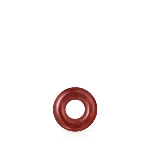 Anilla pequeña Hold Gems de Cornalina y Plata