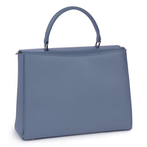 Blue Leather Rossie City bag