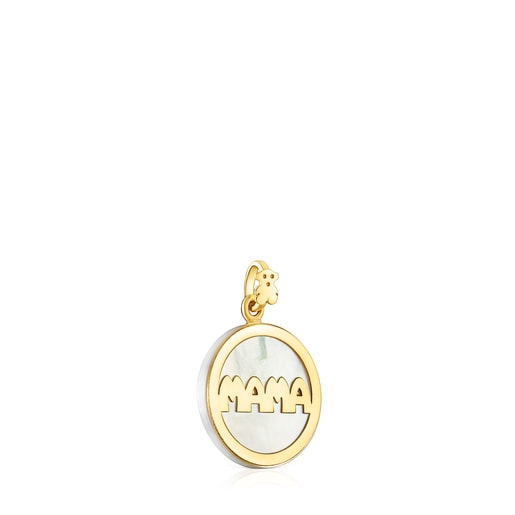 Gold TOUS Mama Pendant with Mother-of-Pearl