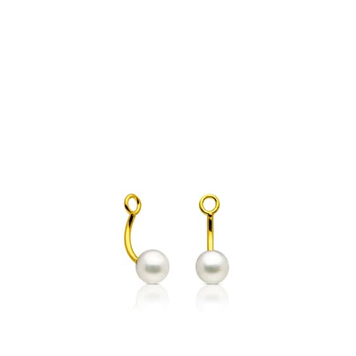 Gold TOUS Pearl Earrings extension Pack with Pearl