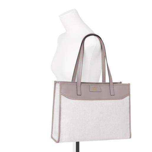 Capazo Amba de Piel topo