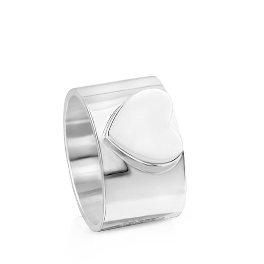 Anillo sello coraz n Sweet Dolls de Plata