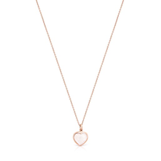 Rose Silver Vermeil and pink Quartz Sweet Dolls Color Necklace | TOUS