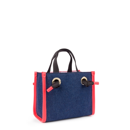 Μικρή τσάντα για Ψώνια Amaya σε ντένιμ χρώμα