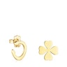 Silver Vermeil TOUS Good Vibes clover – horseshoe Earrings