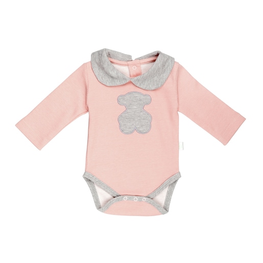 Body cuello bebe Multipoints Rosa