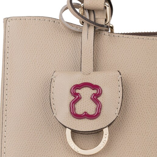 Small taupe Leather Odalis City bag