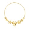 Collaret Fragile Nature flors amb bany d'or 18 kt sobre plata