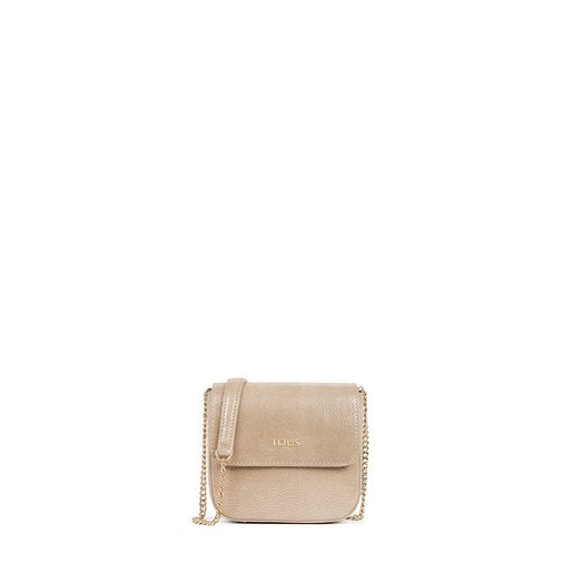 Gold colored Leather Rene Crossbody bag