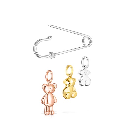Teddy Bear Safety pin – pendants Limited edition
