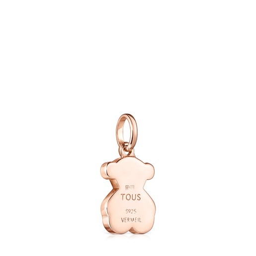 TOUS Sweet Dolls Pendant in Rose Silver Vermeil with Spinel