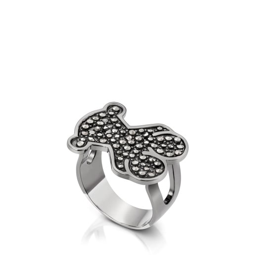 Silver Grace Ring with Marcasite