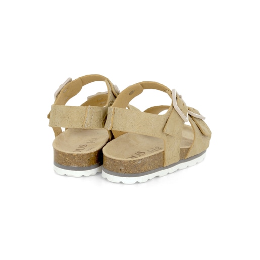 Sandalia deportiva con hebillas Kaos Beige