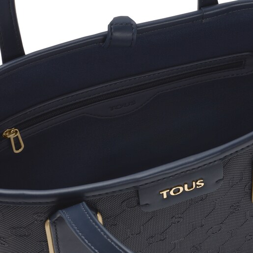 Маленькая темно-синяя сумка-тоут Script Day