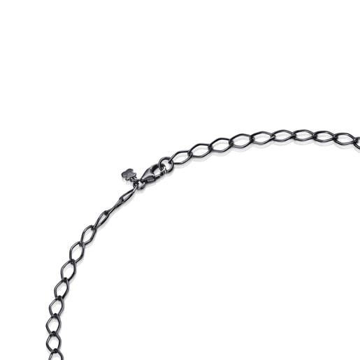 Gargantilha TOUS Chain losango em Prata dark silver