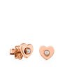 Rose Vermeil Silver Super Power Earrings with Pearl