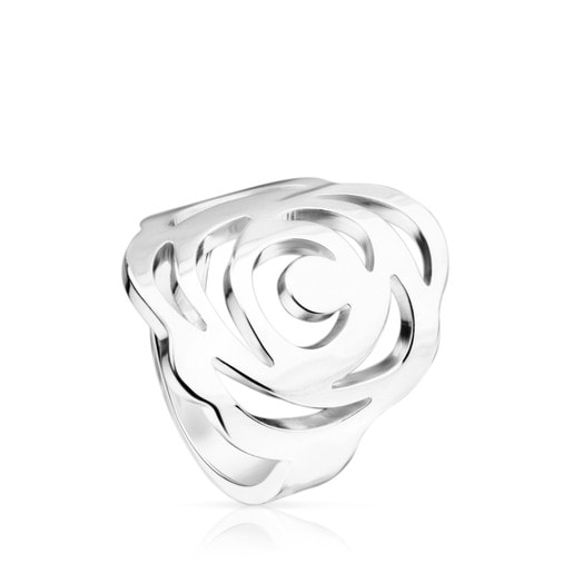 Silver TOUS Rosa d'Abril Ring 2,3cm.