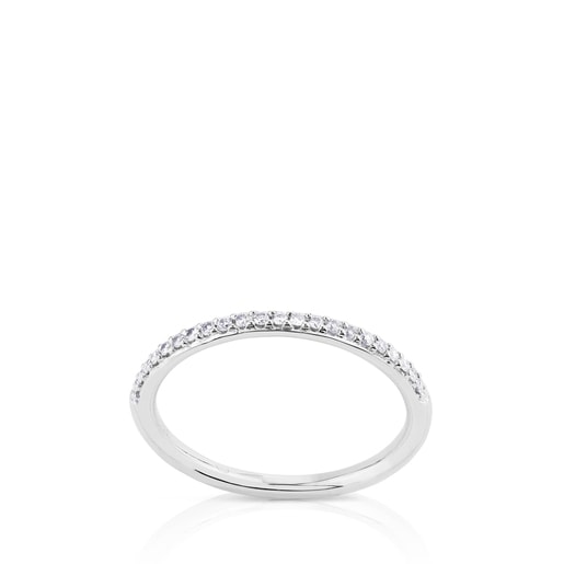 White Gold Les Classiques Ring with Diamond