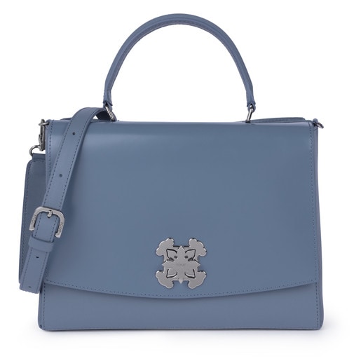 Blue Leather Rossie City bag