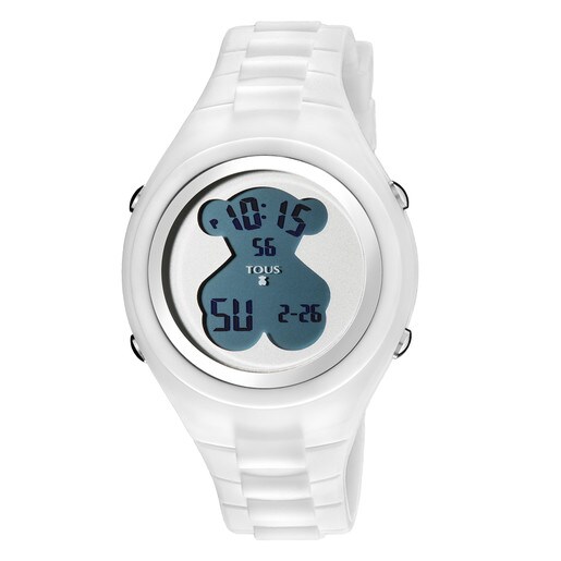 White Silicone New Cube Watch
