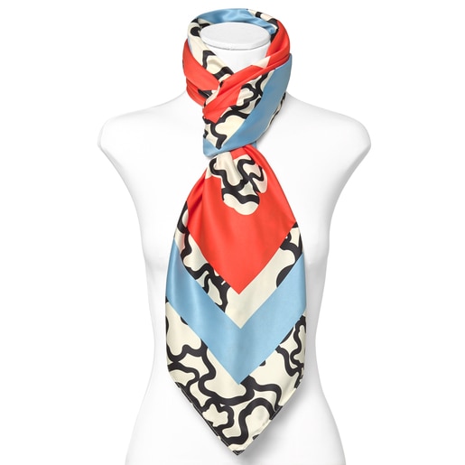 Orange TOUS Crafted Scarf