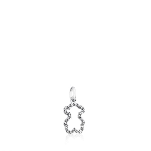 Colgante oso tous oro blanco y diamantes sale