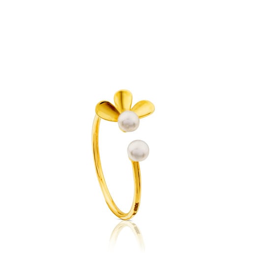Gold Happy Moments Ring with Pearl