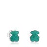 Silver New Color Earrings with Amazonite