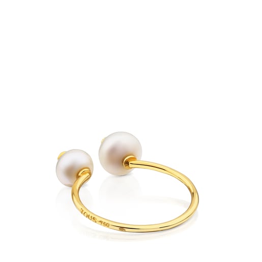 Gold Icon Pearl Ring
