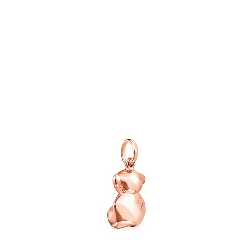 Colgante pequeño con baño de oro rosa 18 kt sobre plata Sketx