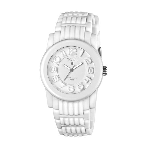 Rellotge Oto amb corretja de silicona blanca