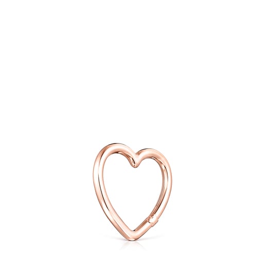 Medium Hold heart Ring in Rose Vermeil