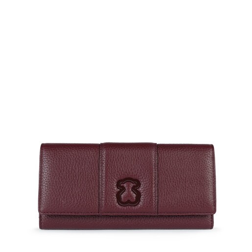 Medium burgundy Leather Alfa Wallet