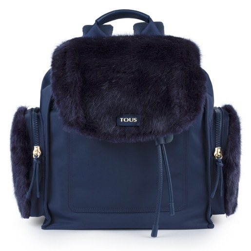 Navy blue Nylon Doromy Warm Backpack