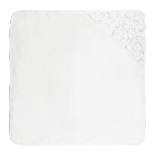 Mani Bear bath sheet in White