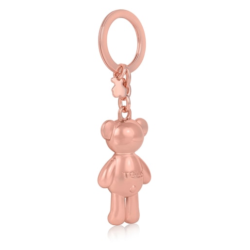 Rose gold colored Teddy Bear bear Key ring | TOUS