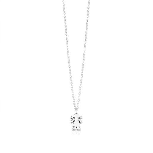 Silver Sweet Dolls girl Necklace | TOUS