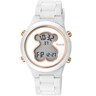 Polycarbonate D-Bear Watch with white silicone strap