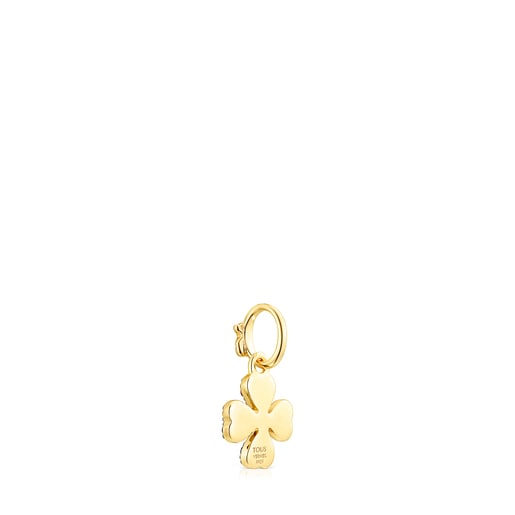 Silver Vermeil TOUS Good Vibes clover Pendant with Gemstones | TOUS