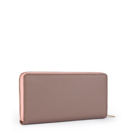 Medium silver-pink colored Carlata Wallet
