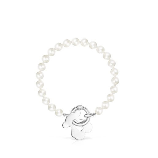 Hold Metal Pearls and Silver Bracelet | TOUS