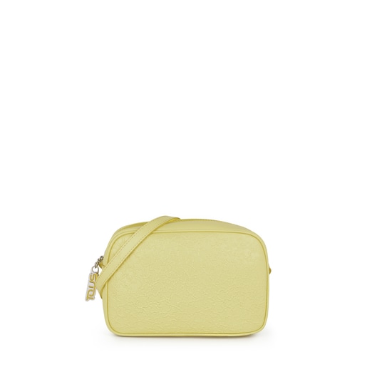 Small yellow leather Sira crossbody bag | TOUS