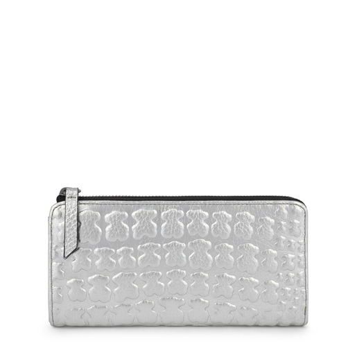 Billetera plateada discount
