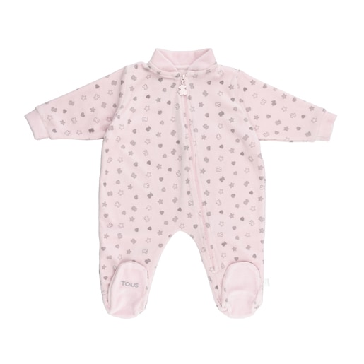 Baby Bear onesie in Pink