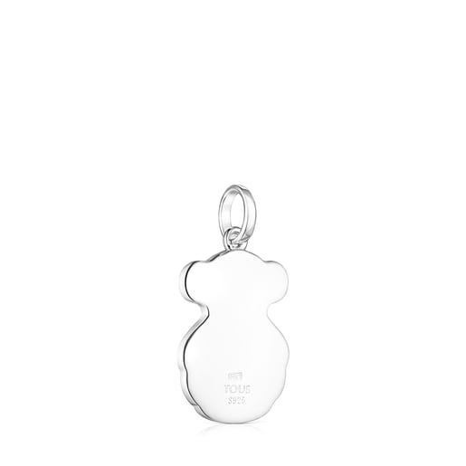 Colgante Bears of the World Rusia de plata con nácar