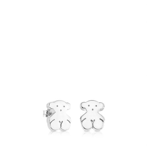 Pendientes pequeños oso de plata Sweet Dolls